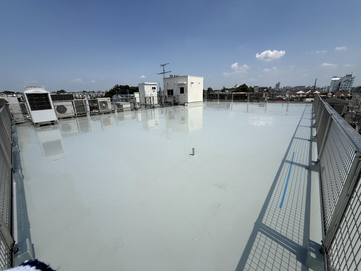 ビル屋上の屋根防水工事（工事後）